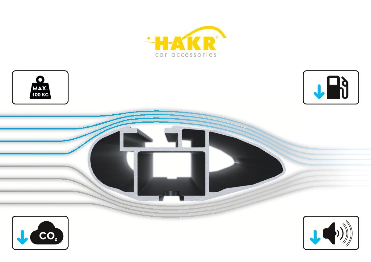 Příčníky Hakr Seat Altea XL s integrovanými podélníky, Alu tyče wing profile